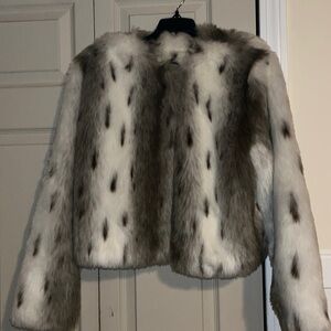 Vintage not Fur Real by Duffel  Faux Coat Size Medium